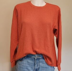 PST soft brushed waffle knit pullover